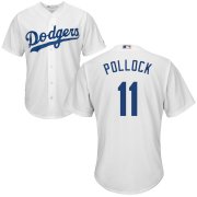 Wholesale Cheap Los Angeles Dodgers #11 A.J. Pollock White Cool Base Stitched MLB Jersey