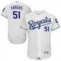 Wholesale Cheap Royals #51 Jason Vargas White Flexbase Authentic Collection Stitched MLB Jersey