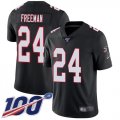 Wholesale Cheap Nike Falcons #24 Devonta Freeman Black Alternate Men's Stitched NFL 100th Season Vapor Limited Jersey