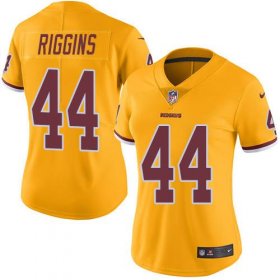 Wholesale Cheap Nike Redskins #44 John Riggins Gold Women\'s Stitched NFL Limited Rush Jersey