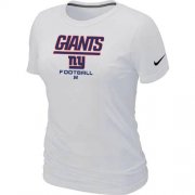 Wholesale Cheap Women's Nike New York Giants Critical Victory NFL T-Shirt White