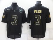 Wholesale Cheap Men's Denver Broncos #3 Russell Wilson Black 2020 Salute To Service Stitched NFL Nike Limited Jersey