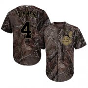 Wholesale Cheap Indians #4 Bradley Zimmer Camo Realtree Collection Cool Base Stitched MLB Jersey