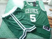 Wholesale Cheap Boston Celtics 5 Kevin Garnett green color swingman Basketball Suit