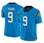 Wholesale Cheap Men's Carolina Panthers #9 Bryce Young Blue 2023 F.U.S.E. With 1-Star C Patch Vapor Untouchable Football Stitched Jersey