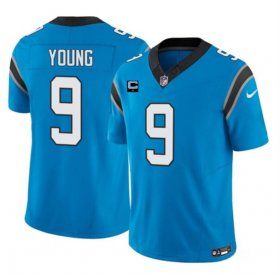 Wholesale Cheap Men\'s Carolina Panthers #9 Bryce Young Blue 2023 F.U.S.E. With 1-Star C Patch Vapor Untouchable Football Stitched Jersey