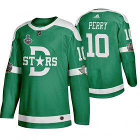 Wholesale Cheap Adidas Dallas Stars #10 Corey Perry Men\'s Green 2020 Stanley Cup Final Stitched Classic Retro NHL Jersey