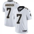 Wholesale Cheap Nike Saints #7 Morten Andersen White Men's Stitched NFL Vapor Untouchable Limited Jersey