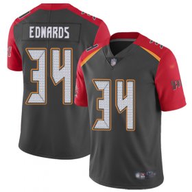 Wholesale Cheap Nike Buccaneers #34 Mike Edwards Gray Men\'s Stitched NFL Limited Inverted Legend Jersey