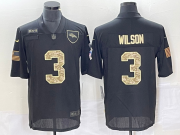 Wholesale Cheap Men's Denver Broncos #3 Russell Wilson Black Camo 2020 Salute To Service Stitched NFL Nike Limited Jersey