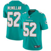 Wholesale Cheap Nike Dolphins #52 Raekwon McMillan Aqua Green Team Color Men's Stitched NFL Vapor Untouchable Limited Jersey