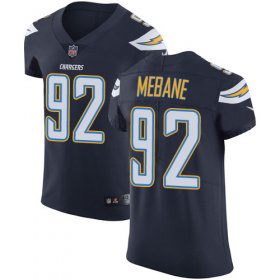 Wholesale Cheap Nike Chargers #92 Brandon Mebane Navy Blue Team Color Men\'s Stitched NFL Vapor Untouchable Elite Jersey