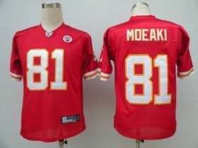Wholesale Cheap Chiefs #81 Tony Moeaki Red Stitched NFL Jersey