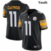 Wholesale Cheap Youth Nike Steelers 11 Chase Claypool Black Vapor Limited Stitched NFL Jersey