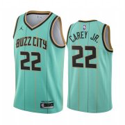 Wholesale Cheap Nike Hornets #22 Vernon Carey Jr. Mint Green NBA Swingman 2020-21 City Edition Jersey