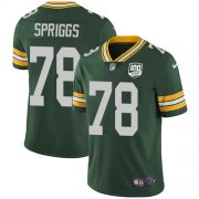 Wholesale Cheap Nike Packers #78 Jason Spriggs Green Team Color Men's 100th Season Stitched NFL Vapor Untouchable Limited Jersey