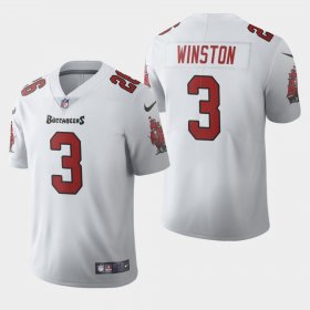 Wholesale Cheap Tampa Bay Buccaneers #3 Jameis Winston White Men\'s Nike 2020 Vapor Limited NFL Jersey