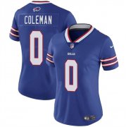 Cheap Women's Buffalo Bills #0 Keon Coleman Blue Vapor Football Stitched Jersey