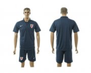 Wholesale Cheap Athletic Bilbao Blank Blue Training Soccer Club Jersey