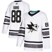 Wholesale Cheap Adidas Sharks #88 Brent Burns White Authentic 2019 All-Star Stitched NHL Jersey