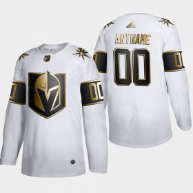 Wholesale Cheap Vegas Golden Knights Custom Men\'s Adidas White Golden Edition Limited Stitched NHL Jersey