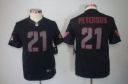 Wholesale Cheap Nike Cardinals #21 Patrick Peterson Black Impact Youth Stitched NFL Limited Jersey