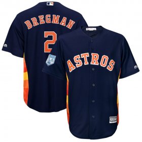 Wholesale Cheap Astros #2 Alex Bregman Navy Blue 2019 Spring Training Cool Base Stitched MLB Jersey