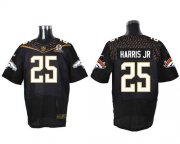 Wholesale Cheap Nike Broncos #25 Chris Harris Jr Black 2016 Pro Bowl Men's Stitched NFL Elite Jersey