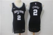 Wholesale Cheap Nike San Antonio Spurs #2 Kawhi Leonard Black Women Swingman Jersey