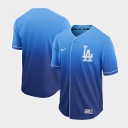 Wholesale Cheap Nike Dodgers Blank Royal Fade Authentic Stitched MLB Jersey