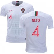 Wholesale Cheap Portugal #4 Neto Away Kid Soccer Country Jersey