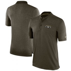 Wholesale Cheap Men\'s Dallas Cowboys Nike Olive Salute to Service Sideline Polo T-Shirt