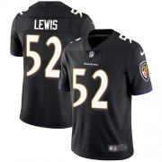 Wholesale Cheap Nike Ravens #52 Ray Lewis Black Alternate Men's Stitched NFL Vapor Untouchable Limited Jersey
