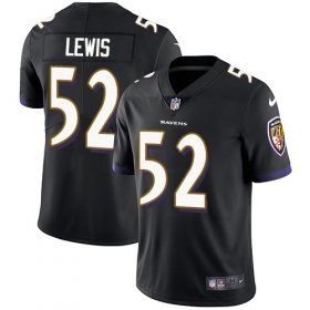 Wholesale Cheap Nike Ravens #52 Ray Lewis Black Alternate Men\'s Stitched NFL Vapor Untouchable Limited Jersey