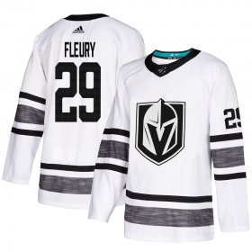 Wholesale Cheap Adidas Golden Knights #29 Marc-Andre Fleury White Authentic 2019 All-Star Stitched Youth NHL Jersey