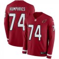 Wholesale Cheap Nike Cardinals #74 D.J. Humphries Red Team Color Men's Stitched NFL Limited Therma Long Sleeve Jersey