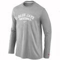 Wholesale Cheap Toronto Blue Jays Long Sleeve MLB T-Shirt Grey