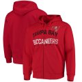 Wholesale Cheap Tampa Bay Buccaneers G-III Sports by Carl Banks Post Season Full-Zip Hooded Sweatshirt Red