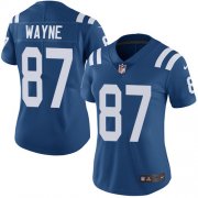 Wholesale Cheap Nike Colts #87 Reggie Wayne Royal Blue Team Color Women's Stitched NFL Vapor Untouchable Limited Jersey