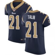Wholesale Cheap Nike Rams #21 Aqib Talib Navy Blue Team Color Men's Stitched NFL Vapor Untouchable Elite Jersey