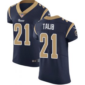 Wholesale Cheap Nike Rams #21 Aqib Talib Navy Blue Team Color Men\'s Stitched NFL Vapor Untouchable Elite Jersey
