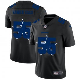 Wholesale Cheap Dallas Cowboys #55 Leighton Vander Esch Men\'s Nike Team Logo Dual Overlap Limited NFL Jersey Black