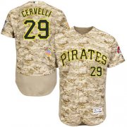 Wholesale Cheap Pirates #29 Francisco Cervelli Camo Flexbase Authentic Collection Stitched MLB Jersey