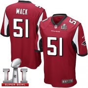 Wholesale Cheap Nike Falcons #51 Alex Mack Red Team Color Super Bowl LI 51 Youth Stitched NFL Elite Jersey
