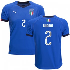Wholesale Cheap Italy #2 Rugani Home Kid Soccer Country Jersey