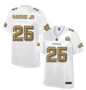 Wholesale Cheap Nike Broncos #25 Chris Harris Jr White Women's NFL Pro Line Super Bowl 50 Fashion Game Jersey