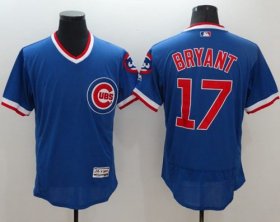 Wholesale Cheap Cubs #17 Kris Bryant Blue Flexbase Authentic Collection Cooperstown Stitched MLB Jersey