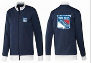 Wholesale Cheap NHL New York Rangers Zip Jackets Dark Blue