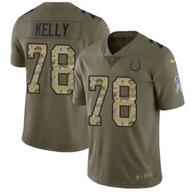 Wholesale Cheap Nike Colts #78 Ryan Kelly Olive/Camo Youth Stitched NFL Limited 2017 Salute to Service Jersey