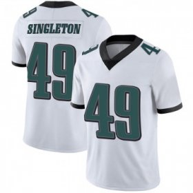 Wholesale Cheap Men\'s Philadelphia Eagles #49 Alex Singleton White Limited Vapor Untouchable Nike Jersey